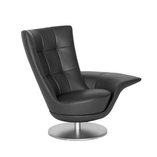 DS-262 Swift - Swivel leather armchair with armrests (Category - Leather | LIVING)