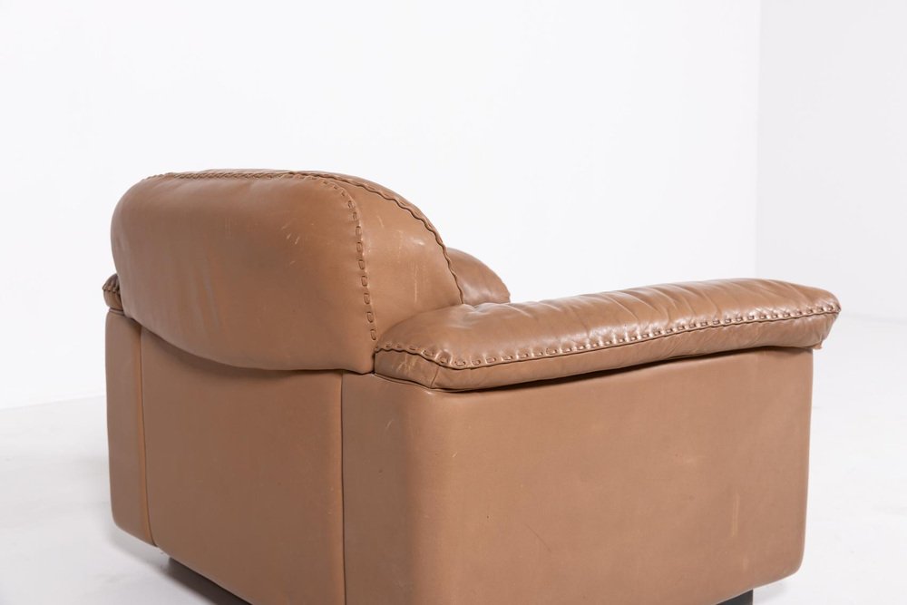 Ds 101 Brown Leather Lounge Chairs from de Sede, 1970s