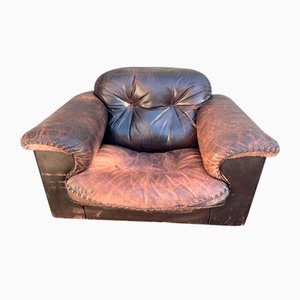 DS 101 Reclining Lounge Chair in Leather from de Sede, 1960s-EBQ-1786279