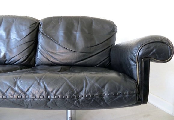 DS-31 4-Seater Lounge Sofa in Leather from de Sede, Switzerland, 1960s-OHY-1791001