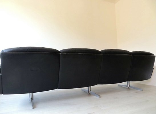 DS-31 4-Seater Lounge Sofa in Leather from de Sede, Switzerland, 1960s-OHY-1791001