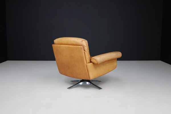 DS-31 Lounge Chair in Patinated Cognac Brown Leather from de Sede, Switzerland, 1970s-TRW-1797119