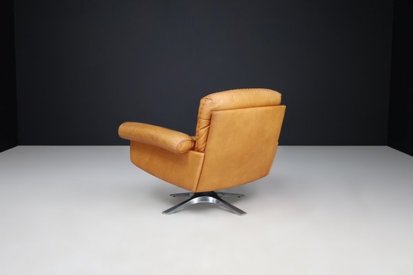 DS-31 Lounge Chair in Patinated Cognac Brown Leather from de Sede, Switzerland, 1970s-TRW-1797119