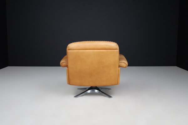 DS-31 Lounge Chair in Patinated Cognac Brown Leather from de Sede, Switzerland, 1970s-TRW-1797119