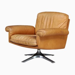 DS-31 Lounge Chair in Patinated Cognac Brown Leather from de Sede, Switzerland, 1970s-TRW-1797119