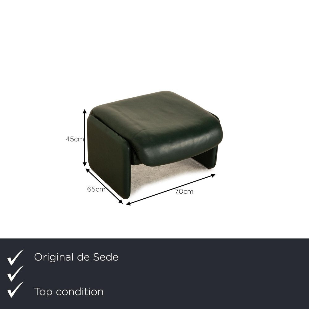 Ds 320 Leather Stool in Green from de Sede