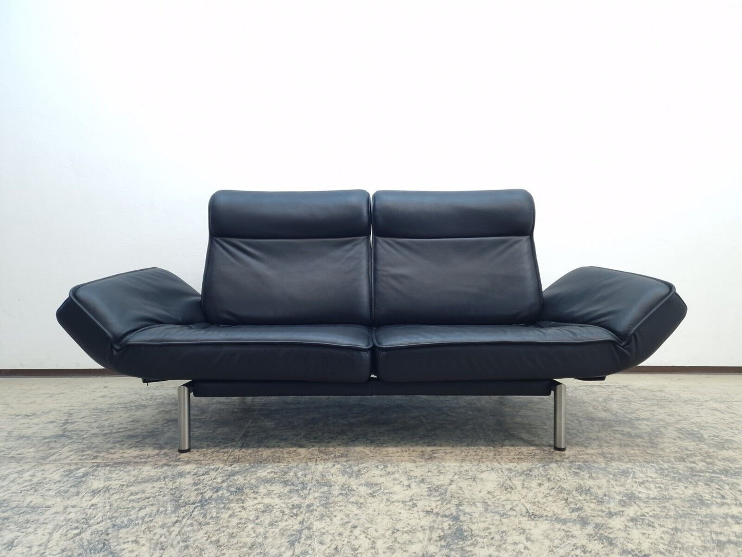 DS 450 Leather Sofa in Black from De Sede, 2008