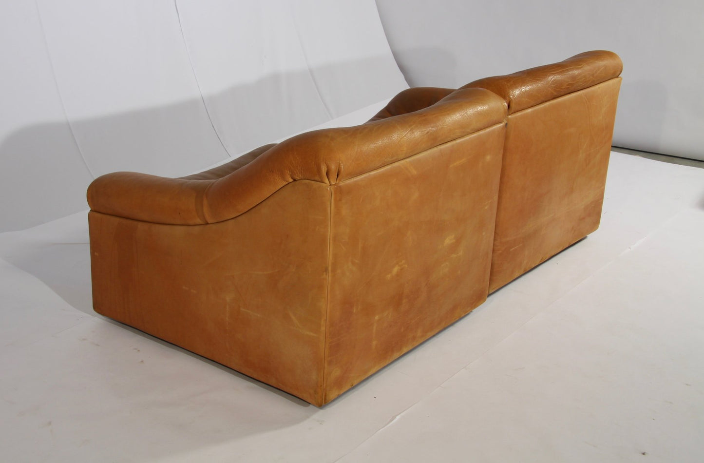 DS-46 Thick Buffalo Leather Lounge Chairs from de Sede, 1970s, Set of 2