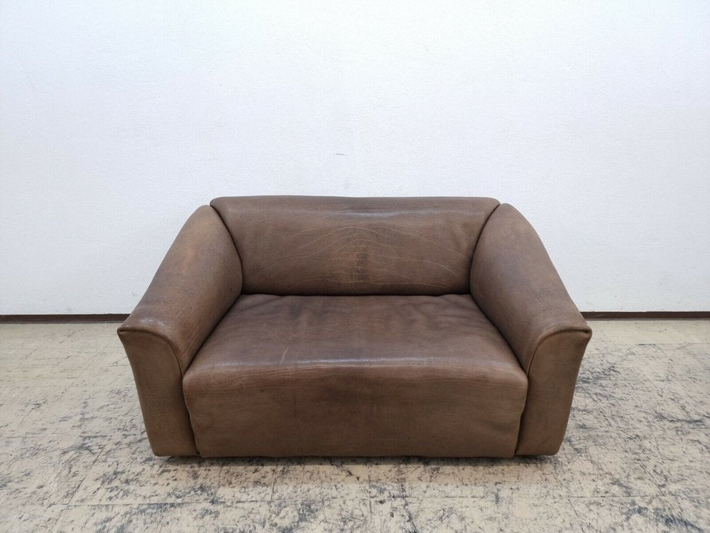 DS 47 2-Seater Sofa in Brown Leather from de Sede, 1970s