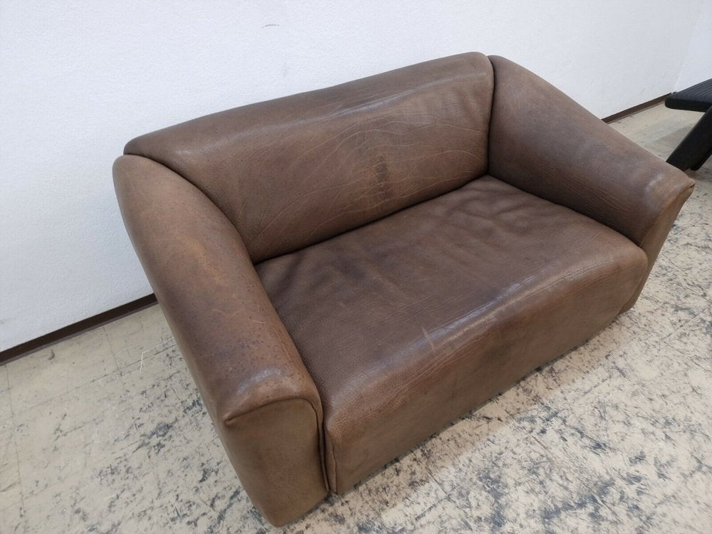 DS 47 2-Seater Sofa in Brown Leather from de Sede, 1970s