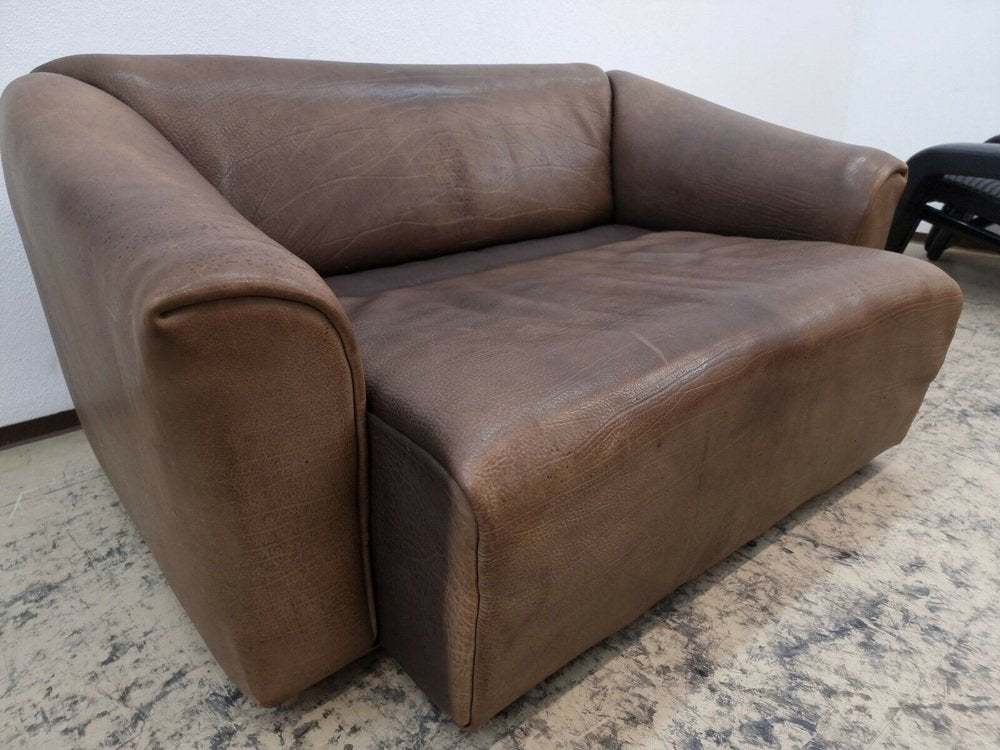 DS 47 2-Seater Sofa in Brown Leather from de Sede, 1970s