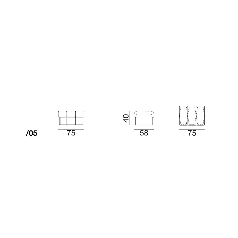 DS-600 module /05 - Freestanding stool