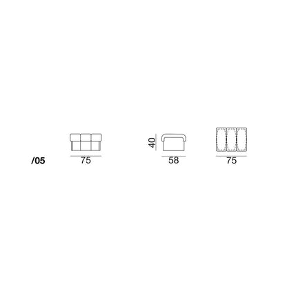 DS-600 module /05 - Freestanding stool