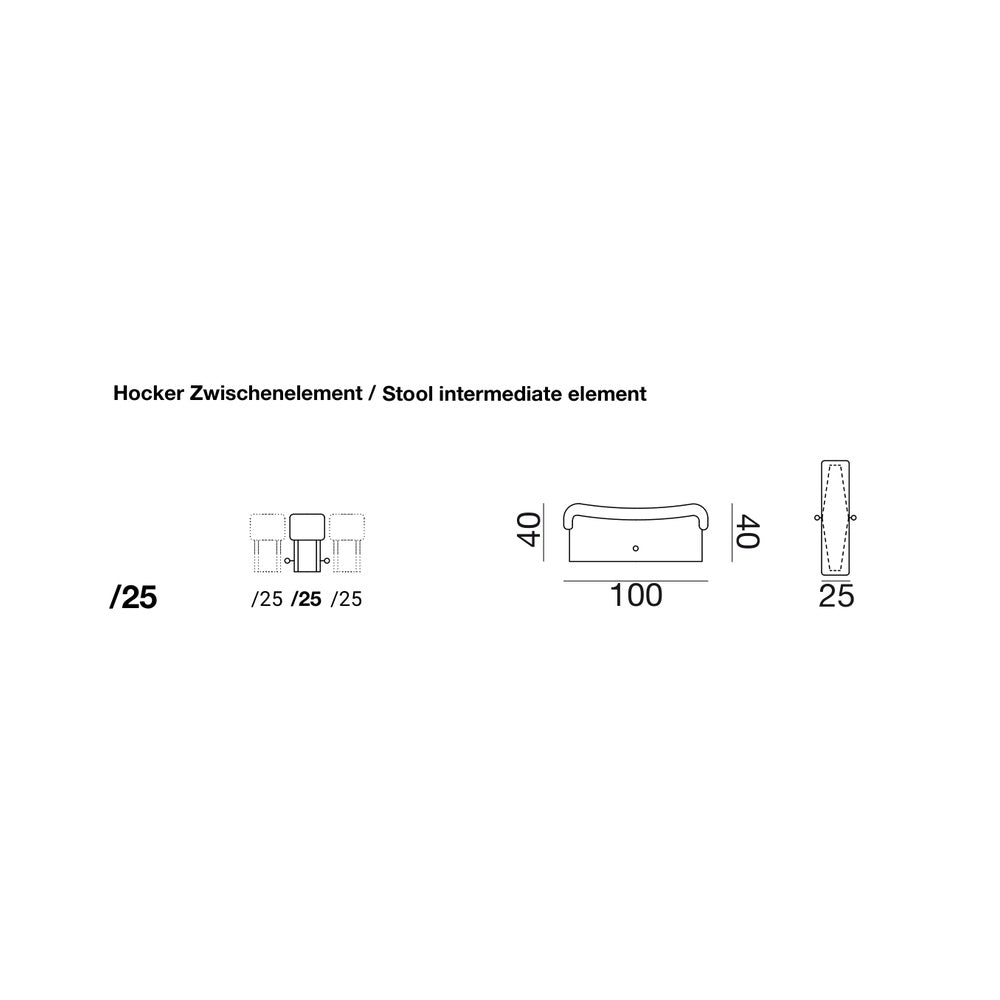 DS-600 module /25 - Stool intermediate element
