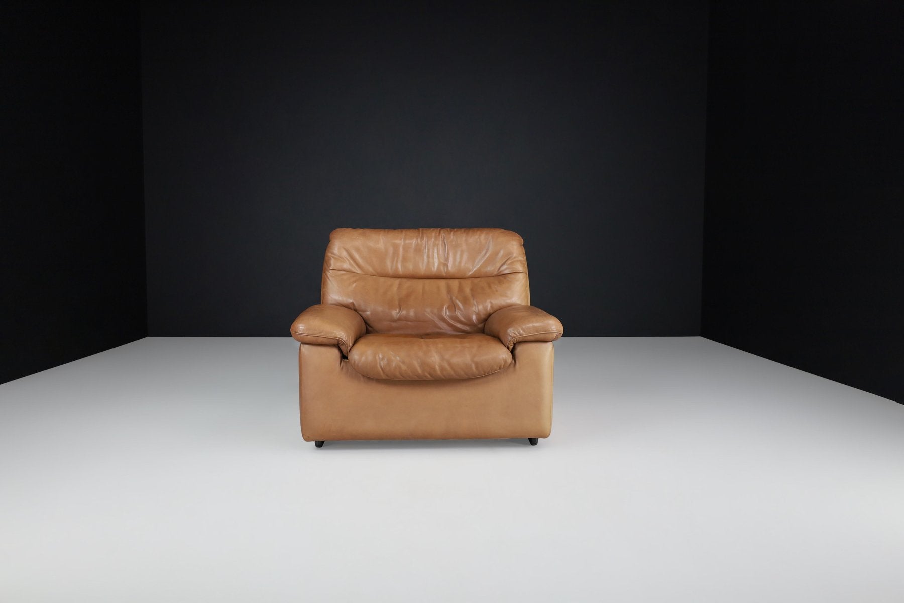 DS 63 Lounge Chair in Patinated Leather from de Sede, 1970s