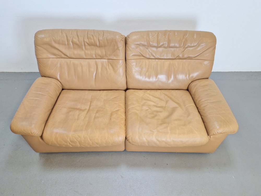 DS 66 Leather 2-Seater Sofa by Carl Larsson for de Sede, 1970s