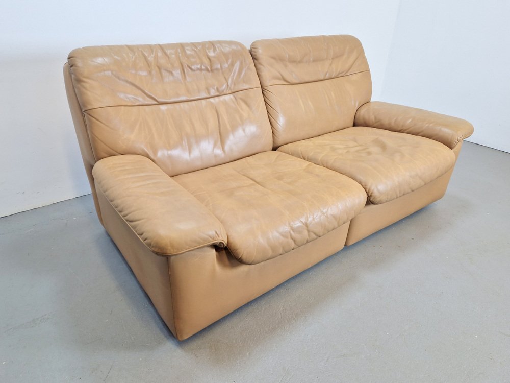 DS 66 Leather 2-Seater Sofa by Carl Larsson for de Sede, 1970s