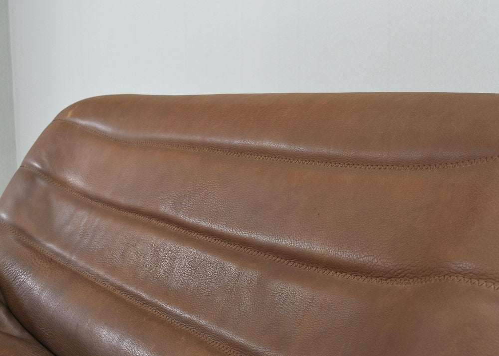 DS-84 2-Seater Sofa in Tan Buffalo Leather from de Sede, Switzerland, 1970s