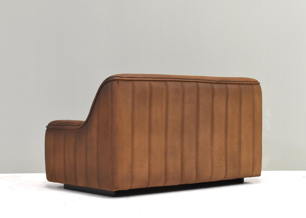 DS-84 2-Seater Sofa in Tan Buffalo Leather from de Sede, Switzerland, 1970s