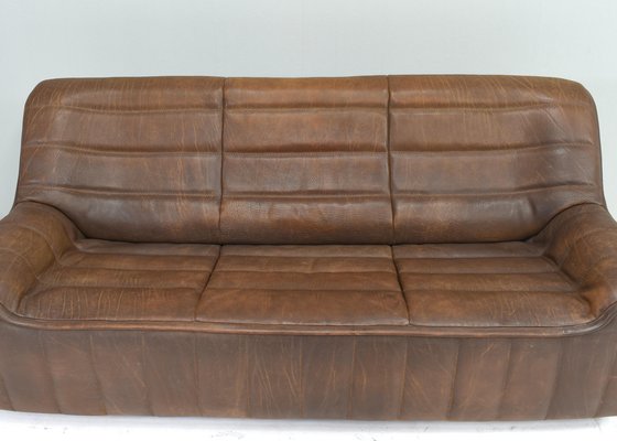 DS-84 3-Seater Sofa in Tan Buffalo Leather from de Sede, Switzerland, 1970s-TE-1721179