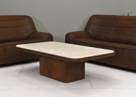 DS-84 Living Room Set in Tan Buffalo Leather from de Sede, Switzerland, 1970s, Set of 3-TE-1721176