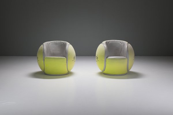 Ds 9100/01 Tennis Ball Chairs by de Sede Swiss for Wta Zurich Open, 1985, Set of 2-ZXL-1726329