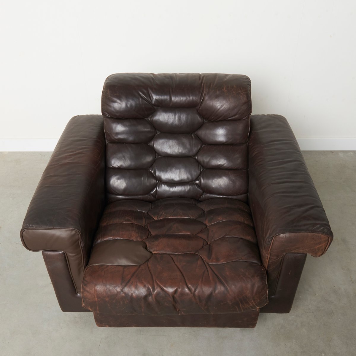 DS-P Armchair in Leather by Robert Haussmann for De Sede, 1970s