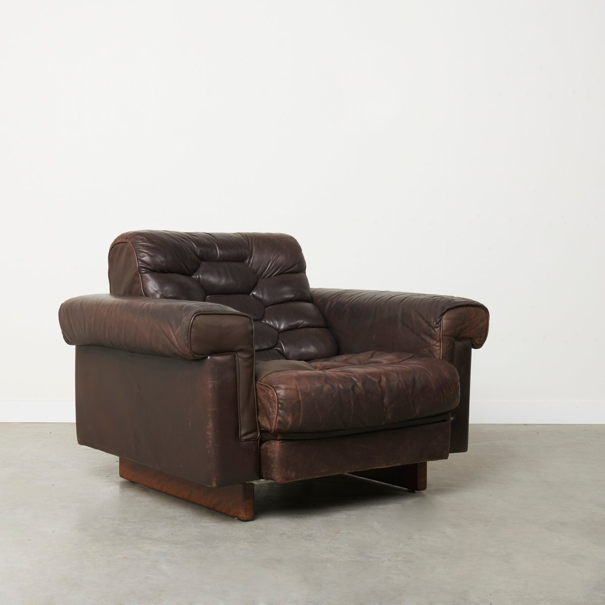 DS-P Armchair in Leather by Robert Haussmann for De Sede, 1970s