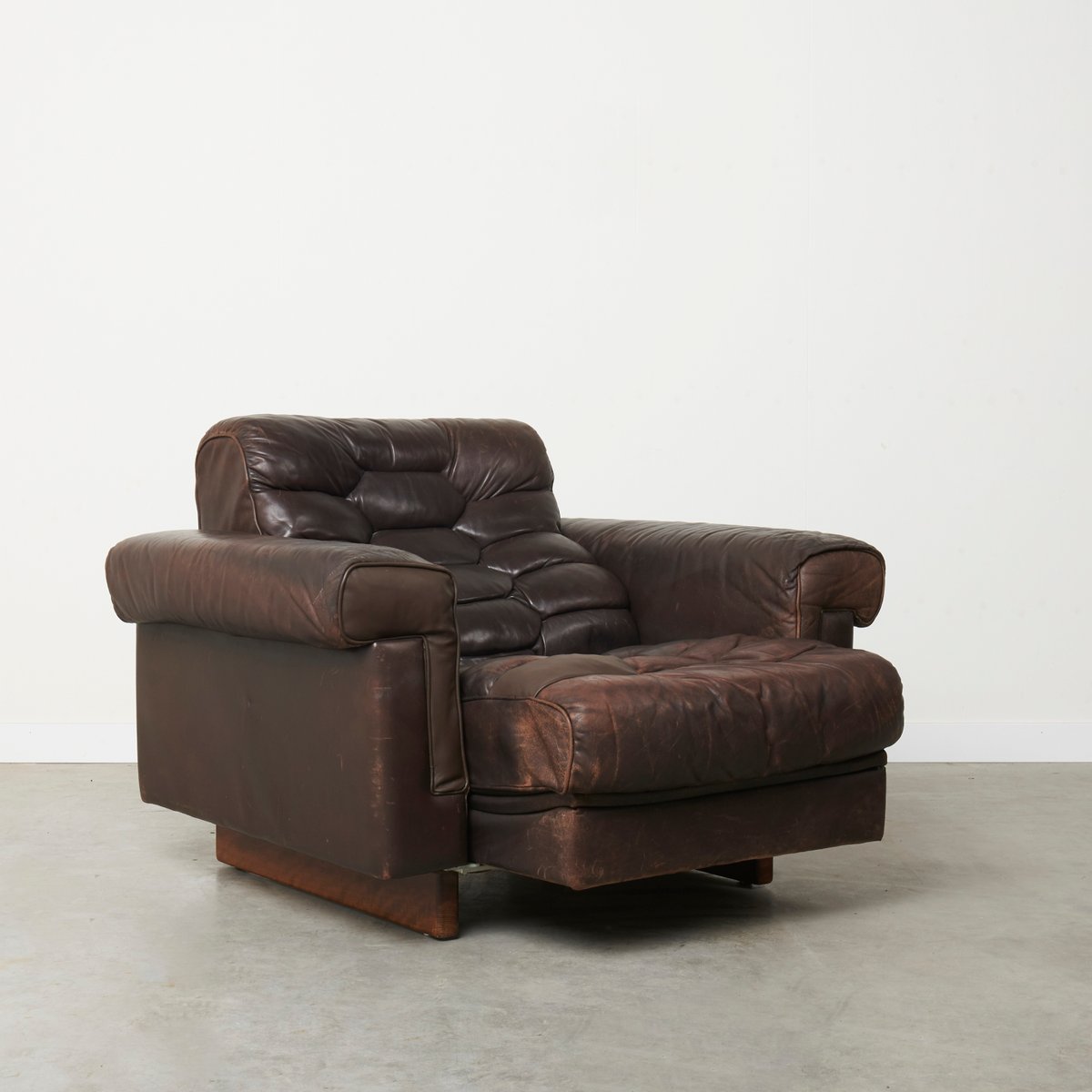 DS-P Armchair in Leather by Robert Haussmann for De Sede, 1970s