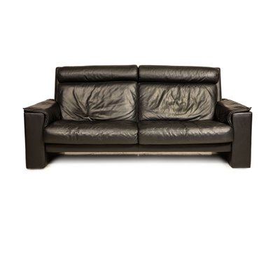 DS331 3-Seater Sofa in Black Leather from de Sede-RQW-1748100