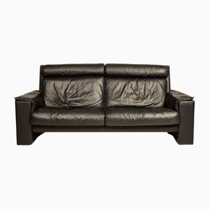 DS331 3-Seater Sofa in Black Leather from de Sede-RQW-1748100