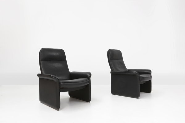 Ds50 Lounge Chair in Black Leather from de Sede, Switzerland, 1980s-YSY-2012613