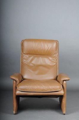 DS50 Lounge Chair & Ottoman in Leather from de Sede, Switzerland, 1970s, Set of 2-FLW-1402019