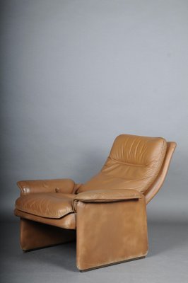 DS50 Lounge Chair & Ottoman in Leather from de Sede, Switzerland, 1970s, Set of 2-FLW-1402019