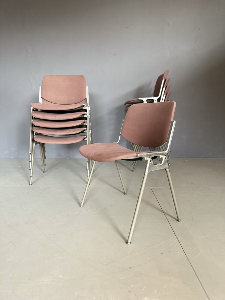 DSC 106 Chairs by Giancarlo Piretti for Anonima Castelli, 1970s, Set of 12