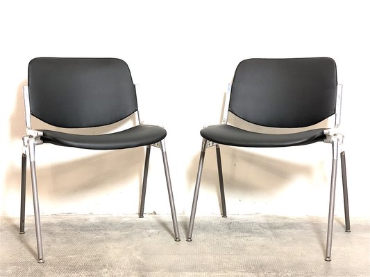 DSC 106 Desk Chairs by Giancarlo Piretti for Castelli / Anonima Castelli, Italy, 1960s, Set of 2-FQG-1766178