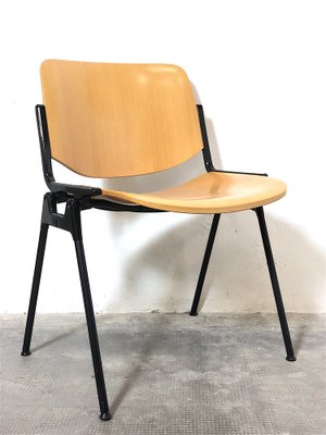 DSC 106 Desk Chairs by Giancarlo Piretti for Castelli / Anonima Castelli, Italy, 1960s, Set of 4-FQG-1768984