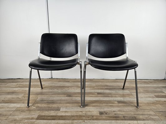 DSC-106 Stackable Chairs from Castelli / Anonima Castelli, 1970s, Set of 2-ZUW-2023736