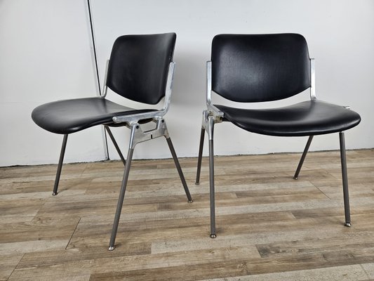 DSC-106 Stackable Chairs from Castelli / Anonima Castelli, 1970s, Set of 2-ZUW-2023736