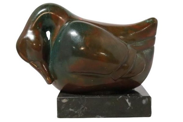 Duck Sculpture in Bronze-FYZ-1322484