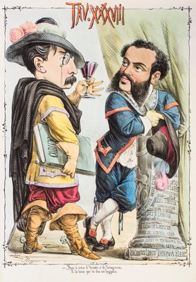 Due Parole a Quattr'occhi - Original Lithograph by Antonio Mangano - 1870s 1870s-ZCI-761118