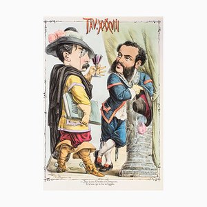 Due Parole a Quattr'occhi - Original Lithograph by Antonio Mangano - 1870s 1870s-ZCI-761118