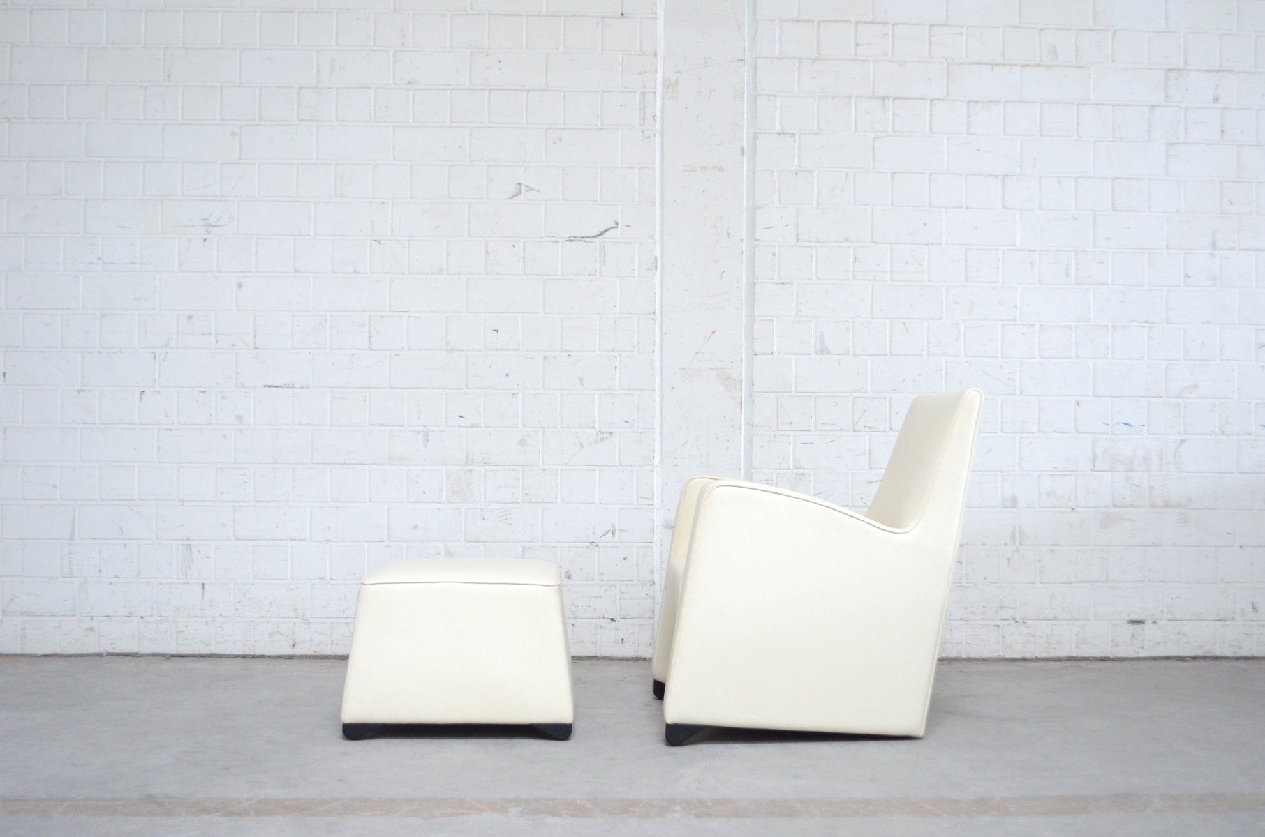 Duke Armchair & Ottoman by Hannes Wettstein for Wittmann, 2000s, Set of 2