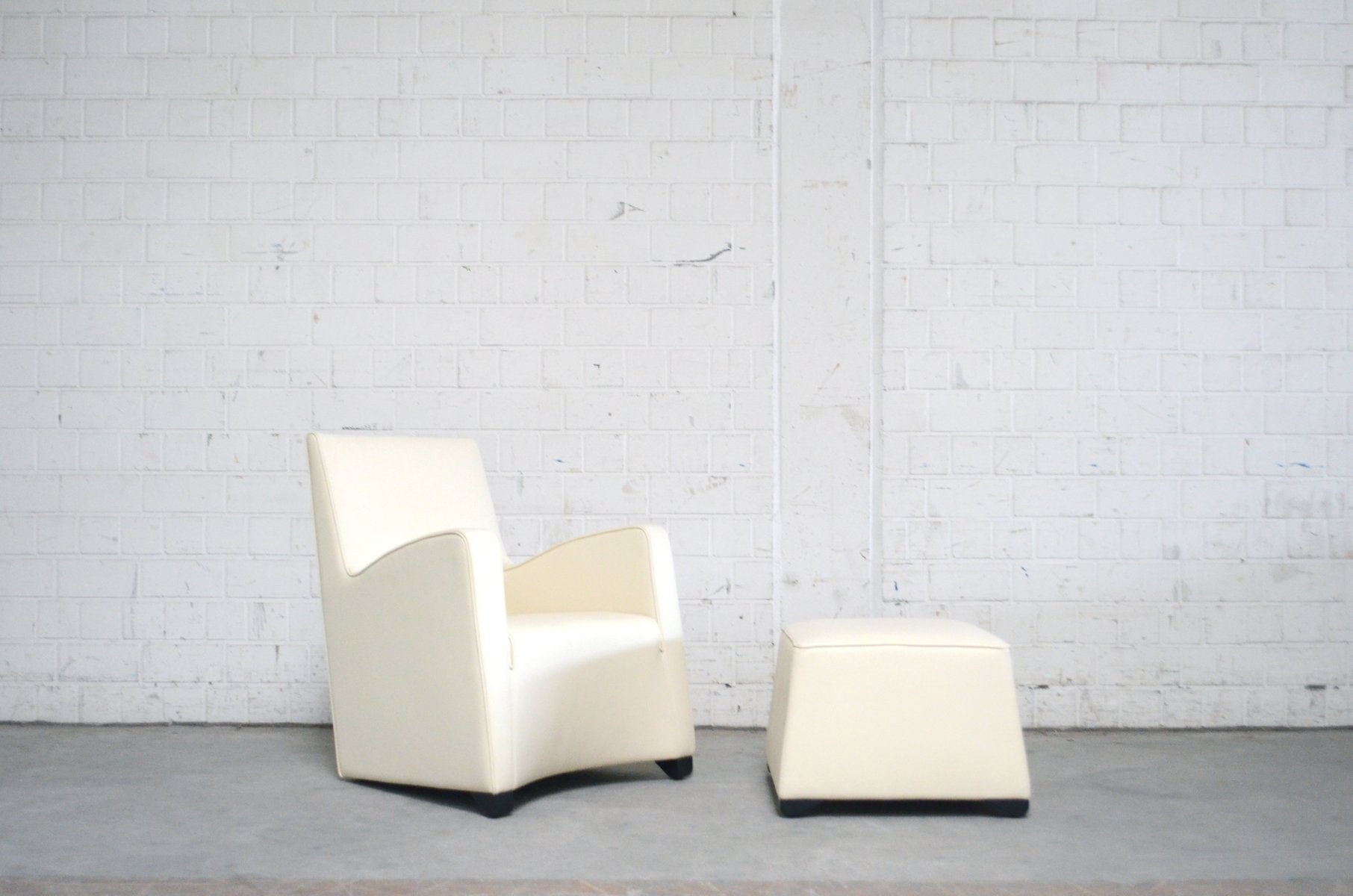 Duke Armchair & Ottoman by Hannes Wettstein for Wittmann, 2000s, Set of 2