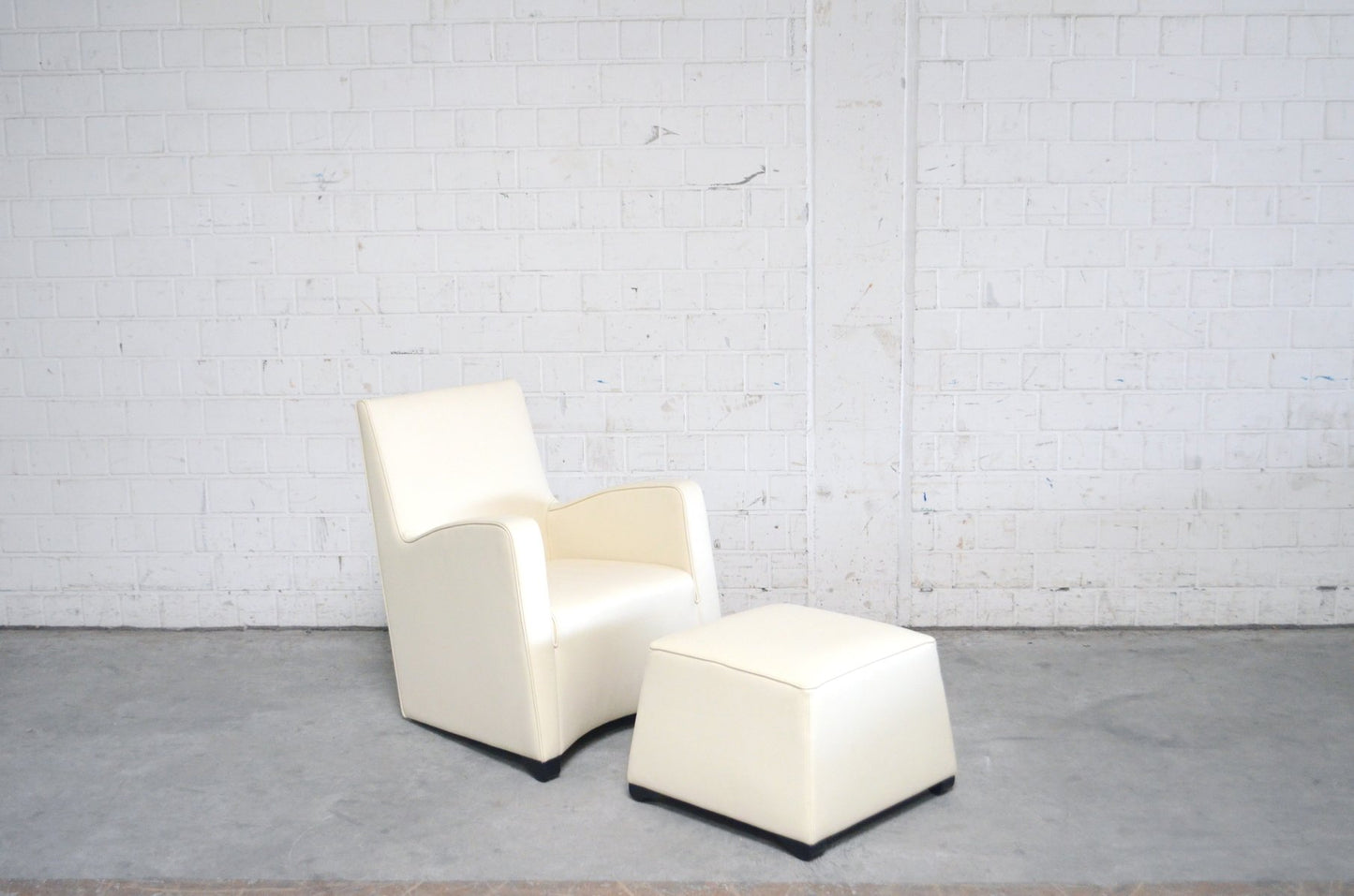 Duke Armchair & Ottoman by Hannes Wettstein for Wittmann, 2000s, Set of 2