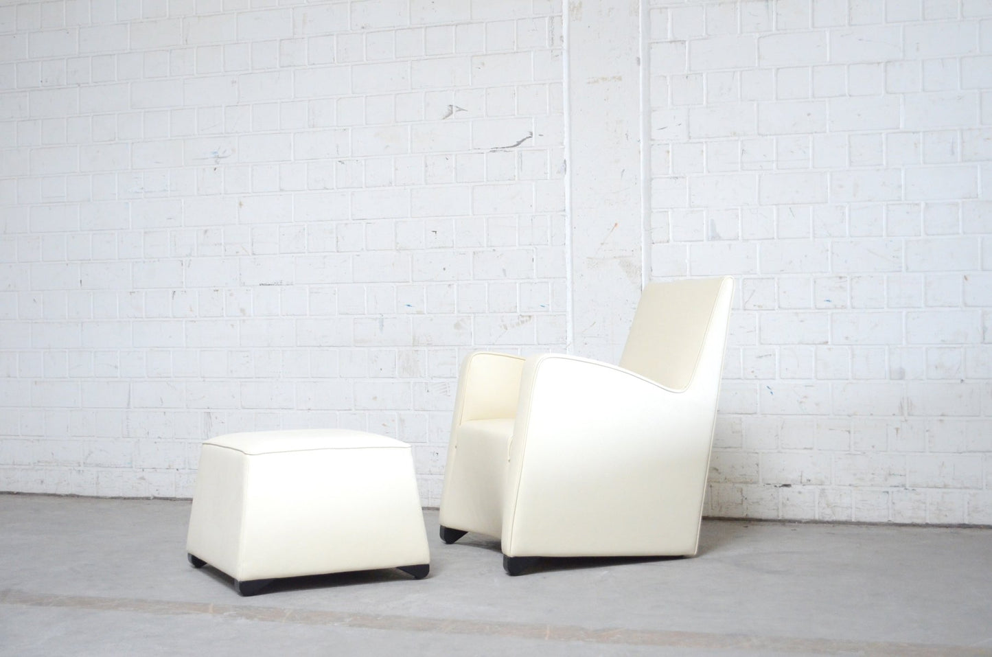 Duke Armchair & Ottoman by Hannes Wettstein for Wittmann, 2000s, Set of 2