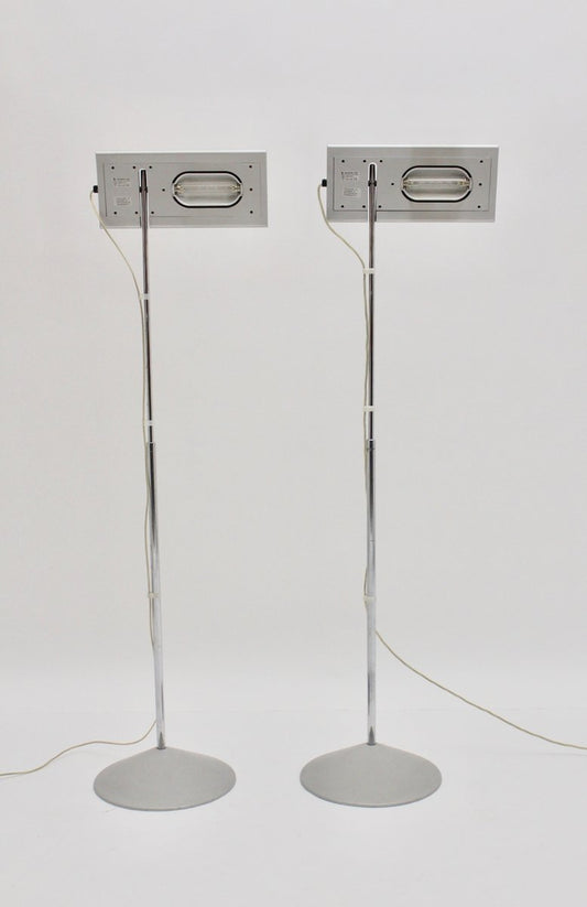 Duna Floor Lamps by Mario Barbaglia for Italian Luce, 1980s, Set of 2