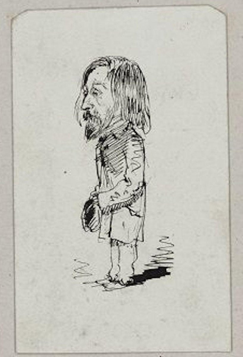 Dupendant - Original Pen Drawing by Unknot French Artist End of 19th Century End of 19th Century