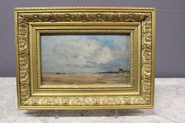 Dupuy, Beach Landscape, 1920s, Oil on Wood-BCR-1799428