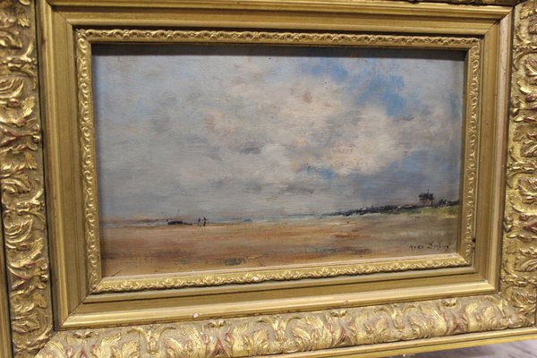 Dupuy, Beach Landscape, 1920s, Oil on Wood-BCR-1799428